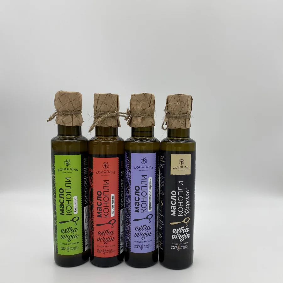 Hemp oil with natural extracts