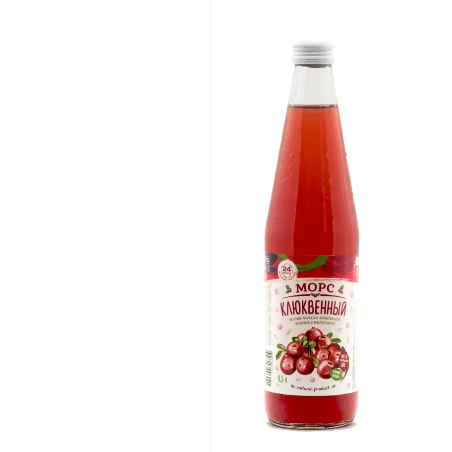 Cranberry juice, 0.5 l / 24 flavors 