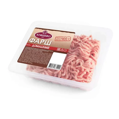 Minced meat ohl. Atyashevo Homemade pork-beef cat.B, 400g