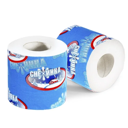 Toilet paper "Snowflake" sleeve, 48pcs/pack.