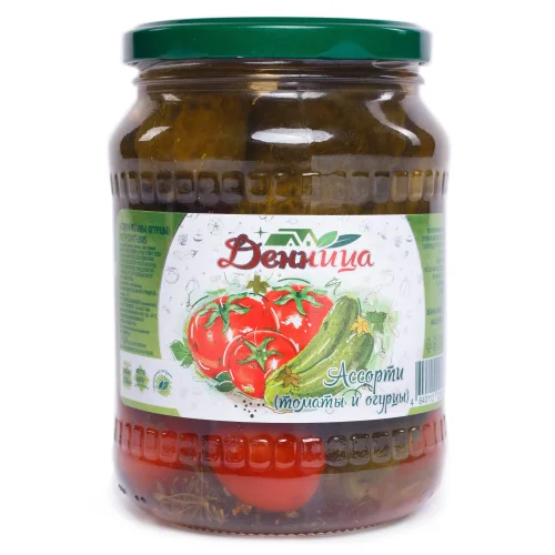 Assorted (tomatoes and cucumbers) «Dennica« 0.72