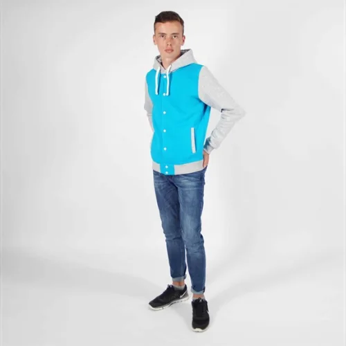 Men's bomber jacket with a hood