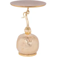 Столик декоративный Жемчужный гранат Айвори Мраморное золото