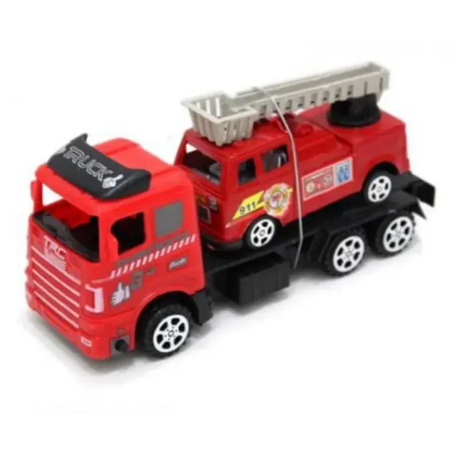 Трак-перевозчик инерционный с пожарной машиной