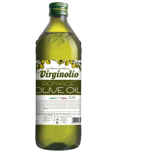 Масло оливковое из выжимок рафин. Помас VIRGINOLIO 1л./12шт, ст/б.