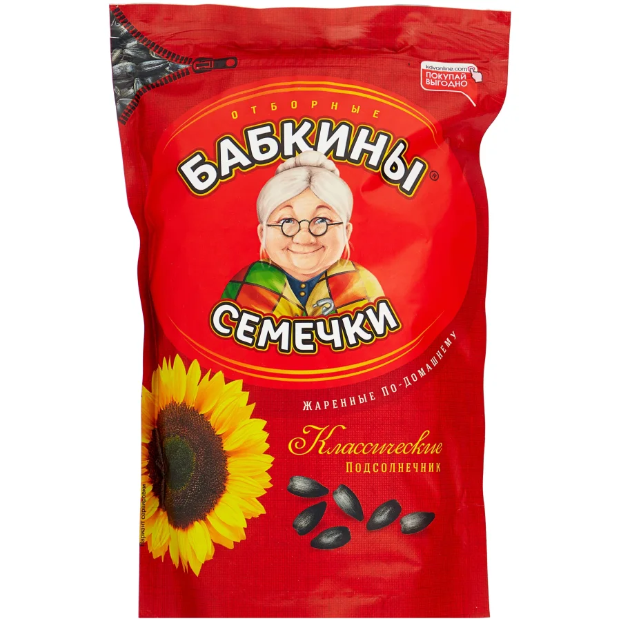 Sunflower seeds fried Babkin seeds, 250g