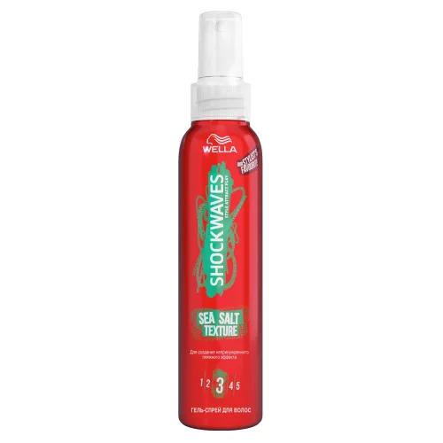 SHOCKWAVES hair spray with minerals for beach curls, 150 ml