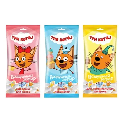 Three cat air marshmallow for cocoa and desserts