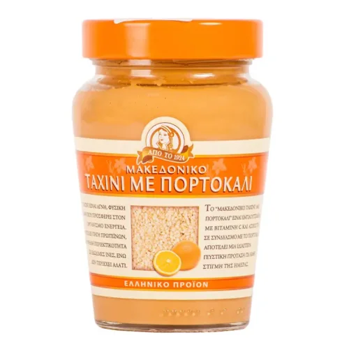 Tahini sesame paste with orange