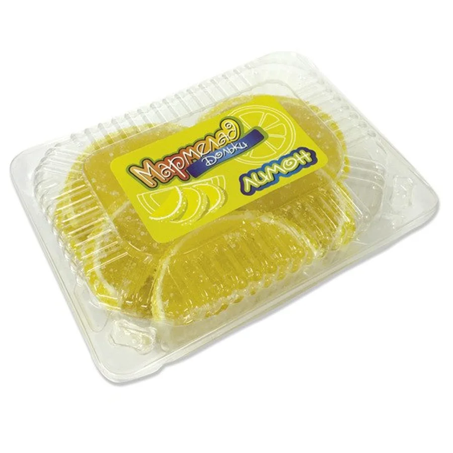 Мармелад Дольки с корочкой со вкусом лимона