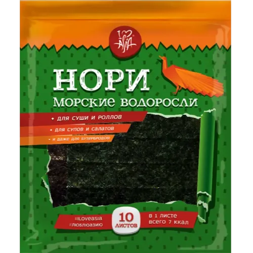Nori (seaweed for sushi) I Love Asia 10 sheets