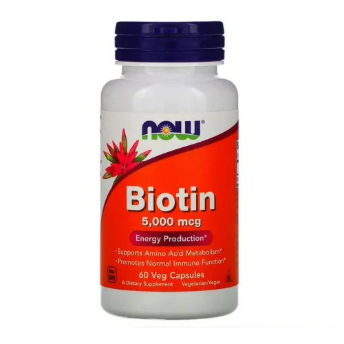 Biotin 5000 MCG - NOW 60 капсул