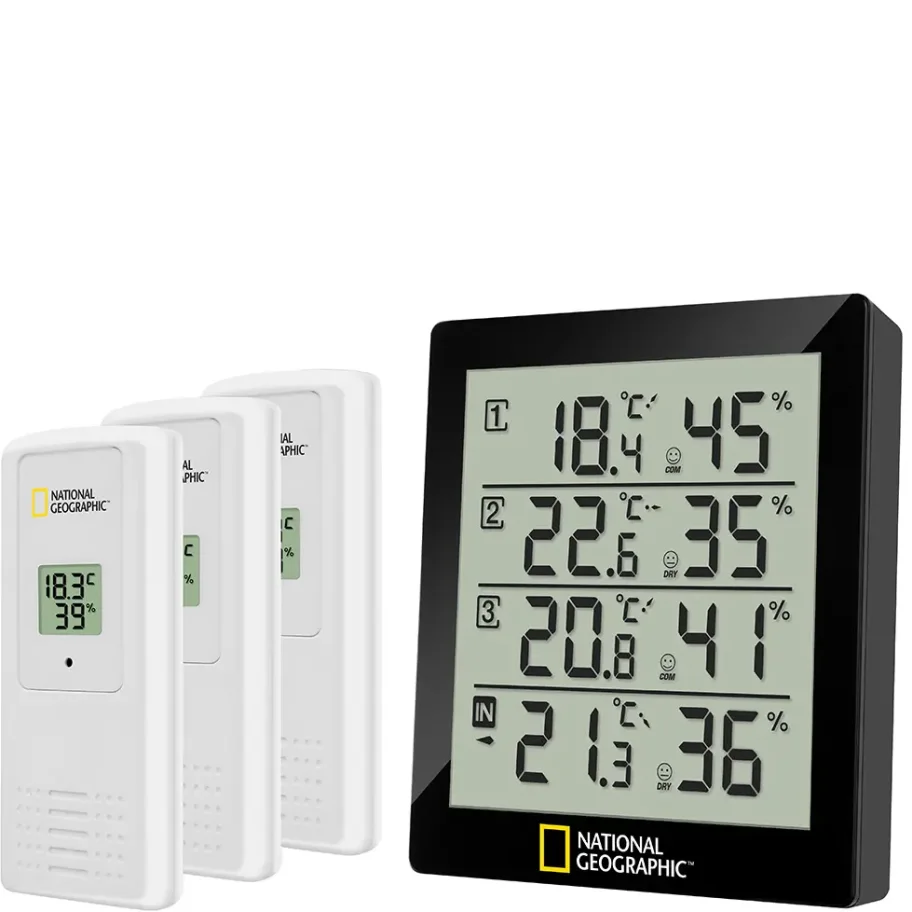Weather Station Bresser National Geographic with Three Sensors, Black