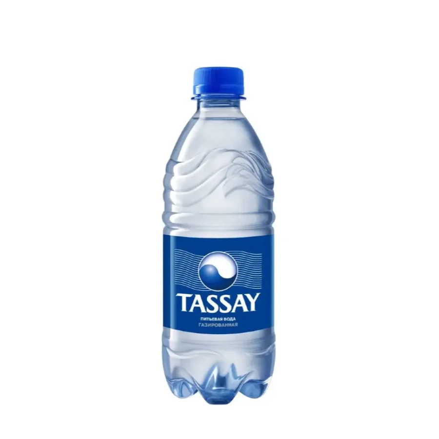 Natural mineral water TASSAY carbonated 0.5 l