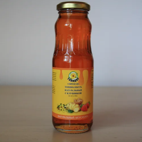 Topinambur natural syrup with strawberries 330g