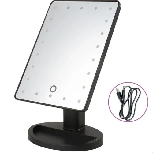 Desktop Cosmetic Mirror with LED Backlit for Makeup
