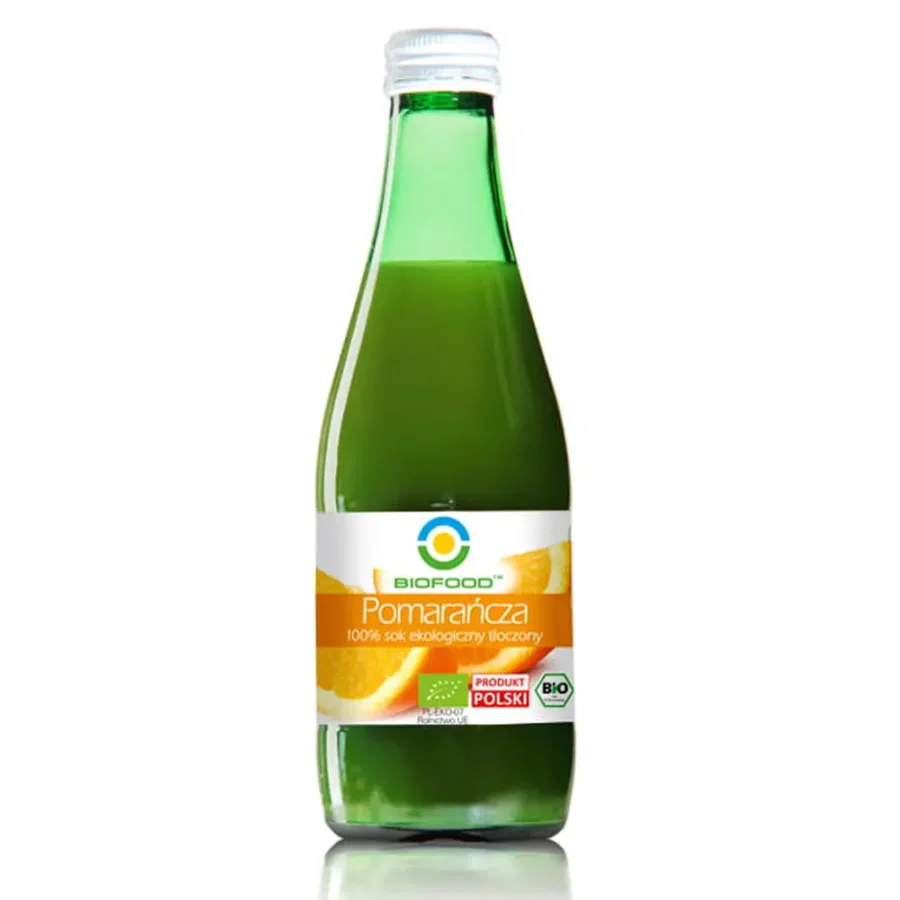 Natural organic juice from orange