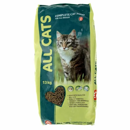 All Cats корм для взрослых кошек полнорационный с курицей 13кг