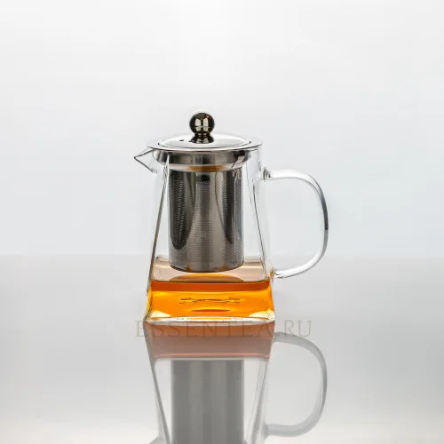 Glass teapot with a metal flask 550 ml