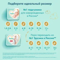 Подгузники Pampers Premium Care  Размер 0, 1.5-2.5кг, 30 штук
