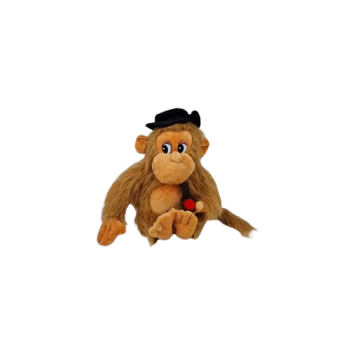 Stuffed Monkey toy with a tube 30x40 cm