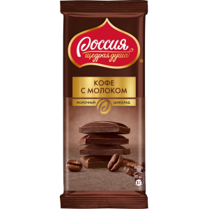 Chocolate Coffee with milk Russia Generous soul, 82g