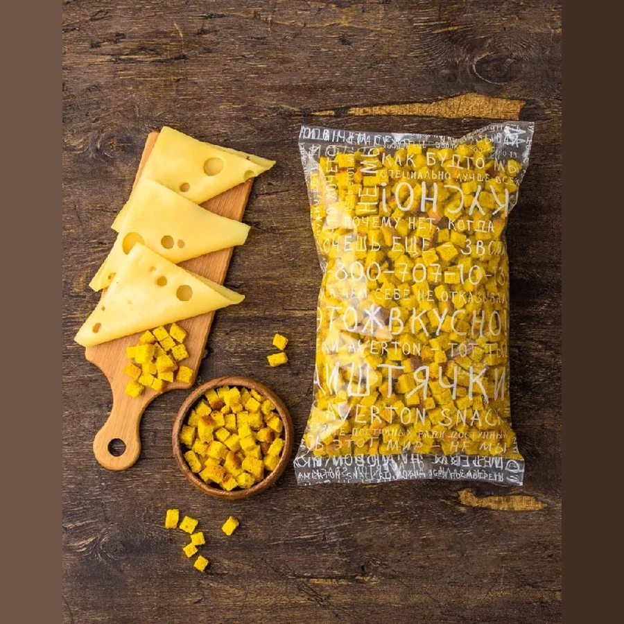 Сухарики Averton snack цветные с сыром