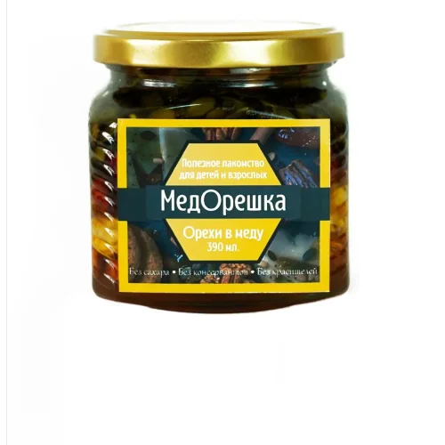 Орехи в меду "МедОрешка" 390 мл