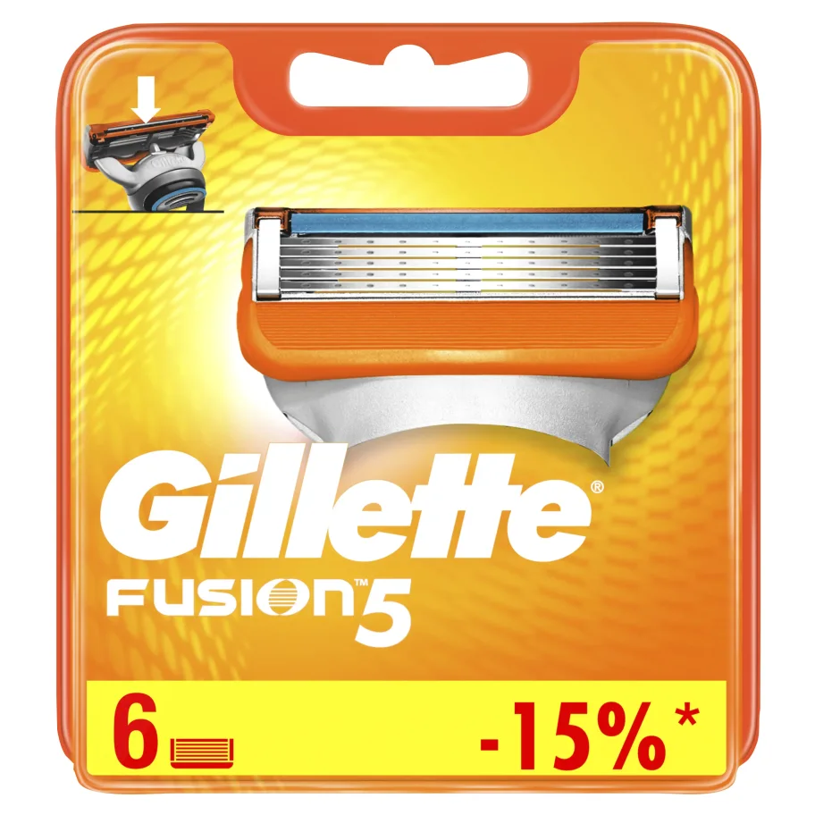 Replaceable cassettes Gillette Fusion5 6 pcs.