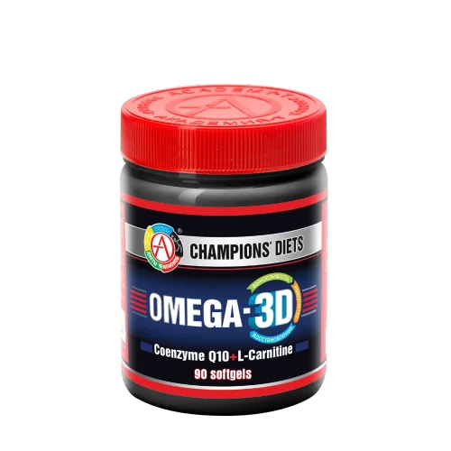 Omega-3D (90 Softgels) Omega-3 fatty acids Coenzyme Q10 L-carnitine