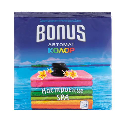 Washing powder "BONUS Automatic Color" with the smell of "mood SPA", pack. 500 g