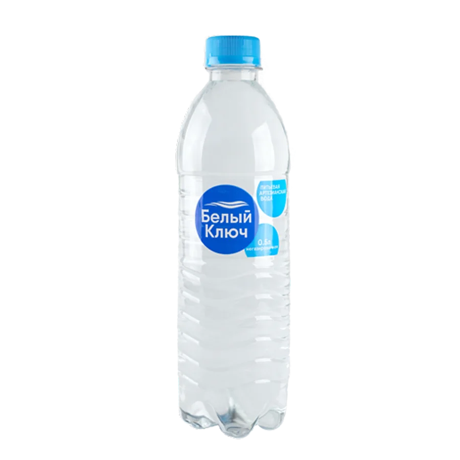  Вода питьевая «Белый ключ», н/газ, 0.5л