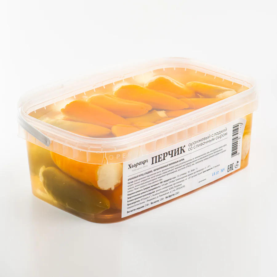 Перцы фаршированные оранжевые (сладкий) 1200 г