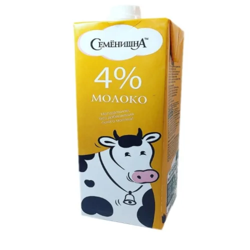 Молоко "Семёнишна" 4%