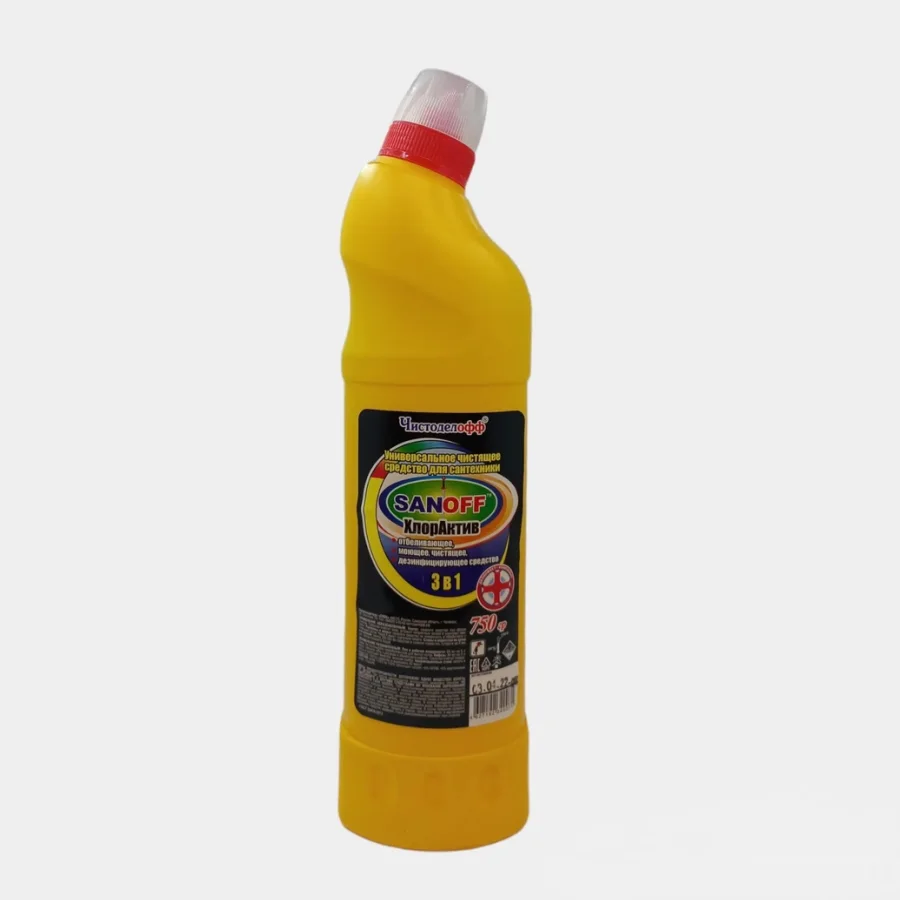 Universal cleaner Chistodeloff "Sanoff Chloraktiv" 3in1, 750ml 