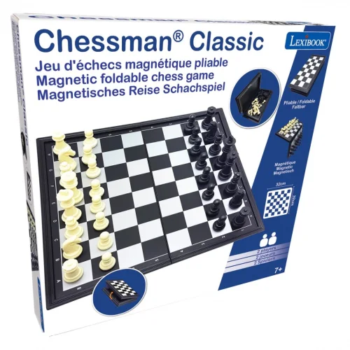Folding Magnetic Chess Chessman Classic Lexibook CGM320