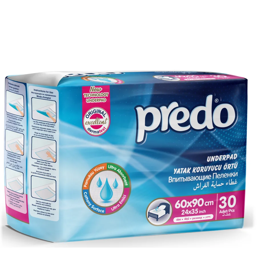 Predo Absorbent diapers (60*90cm) 30 pcs