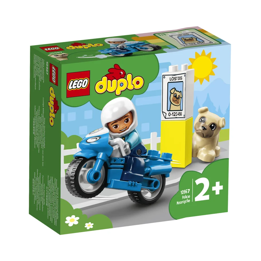 Конструктор LEGO DUPLO Полицейский мотоцикл 10967