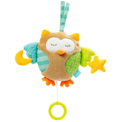 Owl Sleeping Forest Musical Toy Fehn 071047