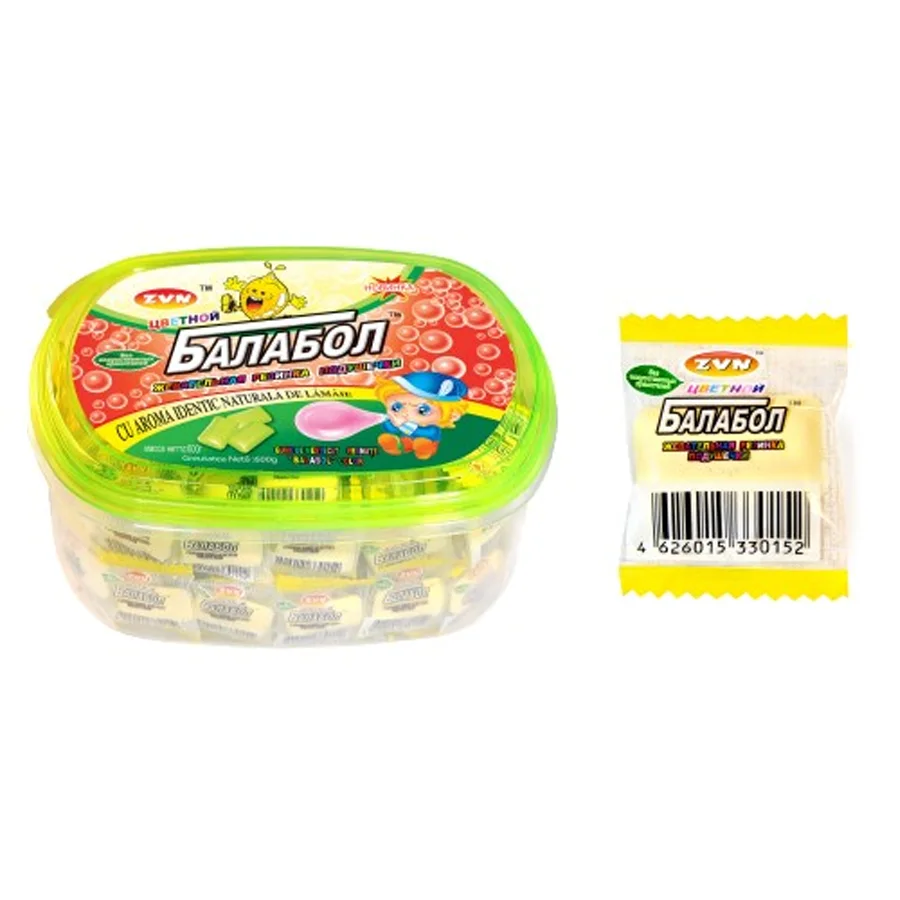 Chewing gum «Color Balabol» with lemon taste