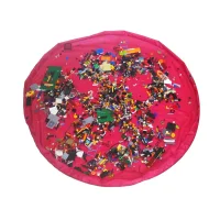 Коврик для "Лего" диаметр 90 см, цвет красный