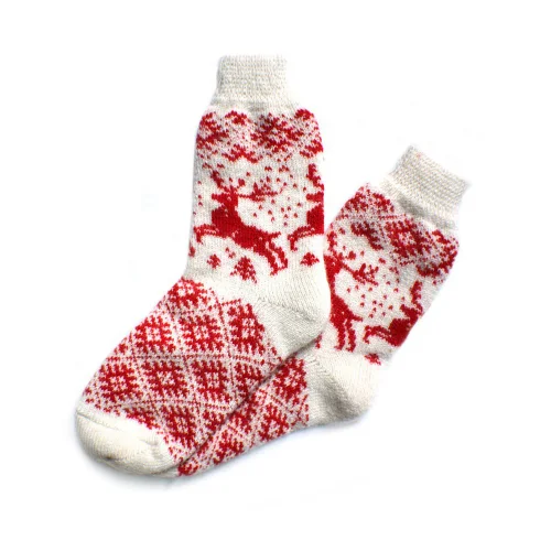 Woolen "Snow" socks