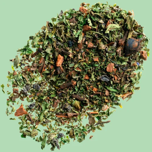 Mint with cinnamon and cloves