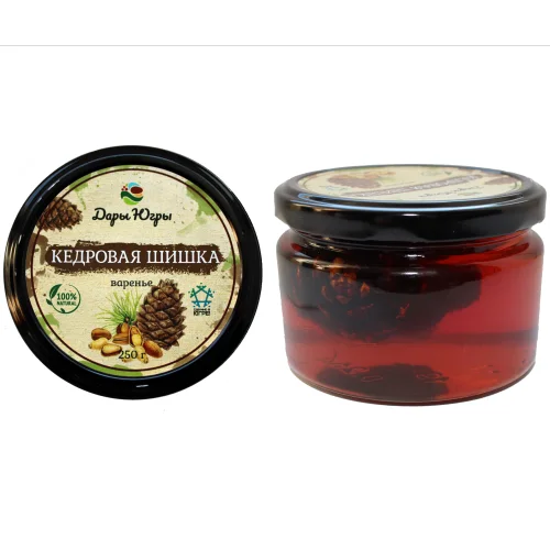 Cedar cones jam from Siberia 250 gr