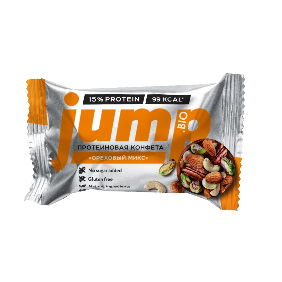 JUMP ONE Конфеты протеиновые орехово-фруктовые «Ореховый микс»