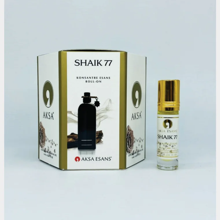 Турецкие масляные духи парфюмерия Оптом SHAIK 77 Aksa 6 мл