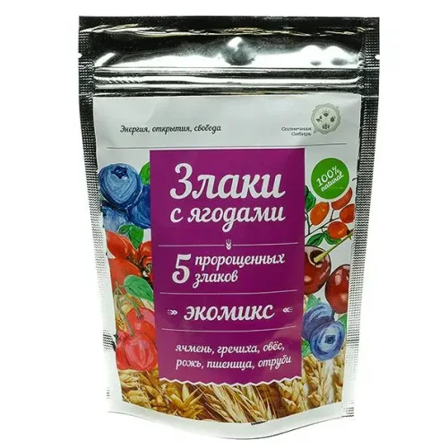Ecomix "5 sprouted cereals with "Berries", 150g.