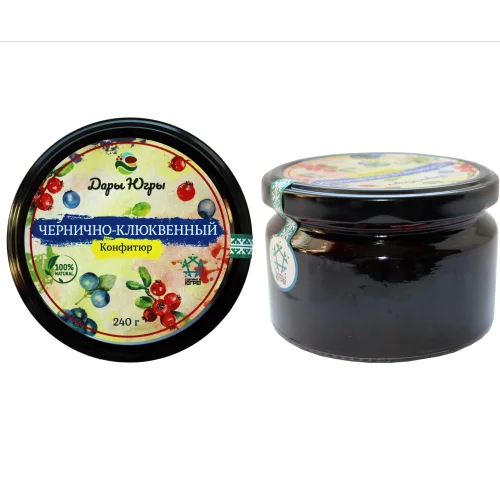 Confiture Blueberry and cranberry from Siberia 240 gr