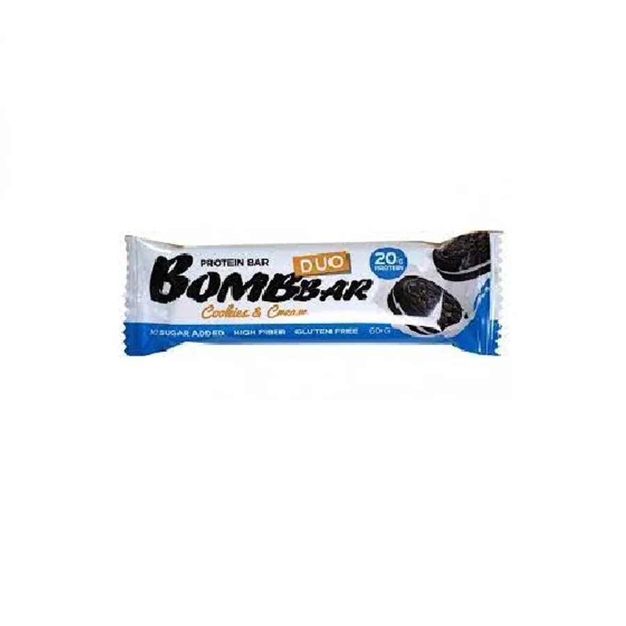 Unglazed Bombbar "Cream Cookies" bar