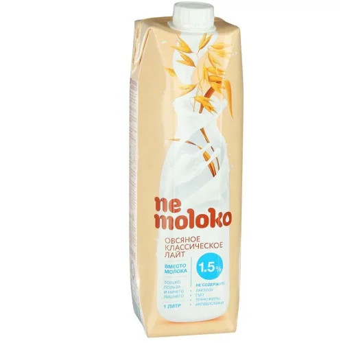 NeMoloko напиток овсяный классический лайт 1,5%